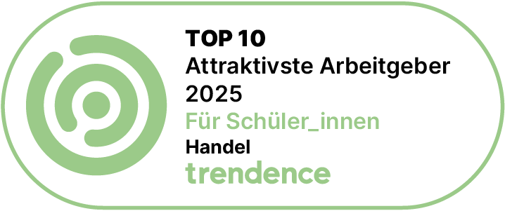 tendence Top 10 Attraktivster Arbeitgeber 2025 für Schüler_innen im Handel